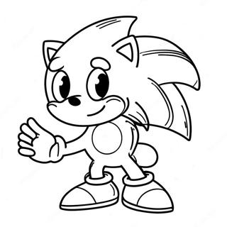 Sonic Christmas Coloring Page 6854-5572