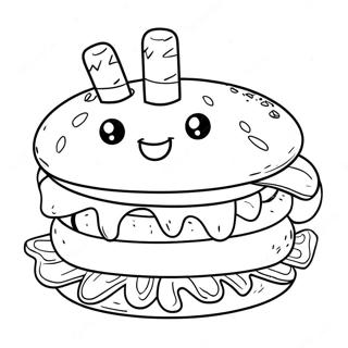 Cat Burger Coloring Pages