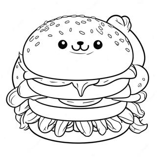 Cat Burger Coloring Page 68552-56528