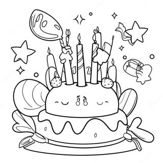 Happy 12th Birthday Coloring Pages