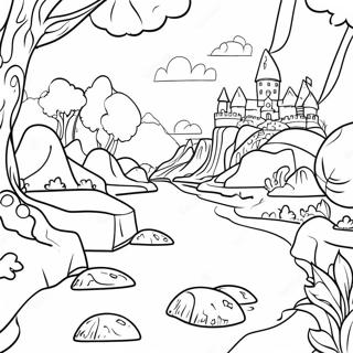 Land Of Stories Map Coloring Page 68572-56558