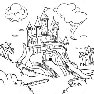 Fantasy Land Of Stories Map Coloring Page 68573-56555