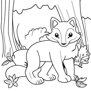 Woodland Animals Coloring Page 68582-56550