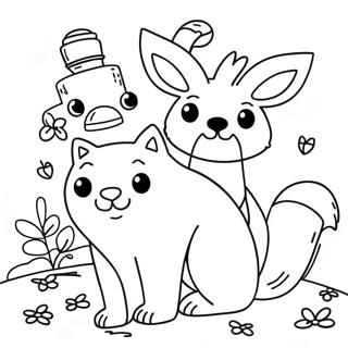 Woodland Animals Coloring Page 68582-56552