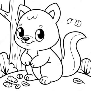 Cute Woodland Creatures Coloring Page 68583-56547