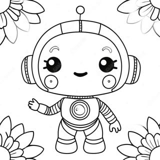 Girl Robot Coloring Pages