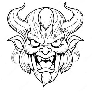 Fiery Demon Coloring Page 68633-56594