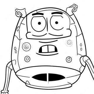 Spongebob Face Coloring Page 68642-56598