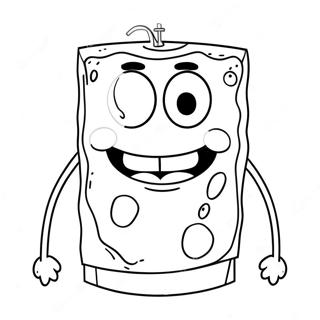 Spongebob Face Coloring Page 68642-56599