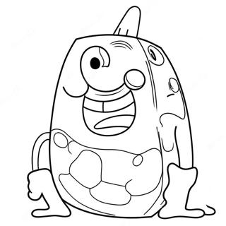 Spongebob Face Coloring Page 68642-56600