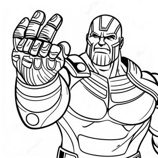 Thanos With Infinity Gauntlet Coloring Page 6865-5581