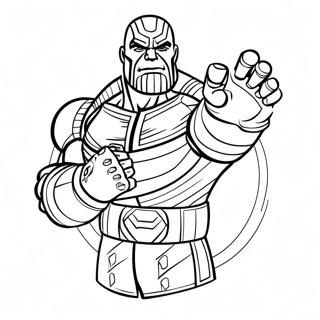 Thanos With Infinity Gauntlet Coloring Page 6865-5583