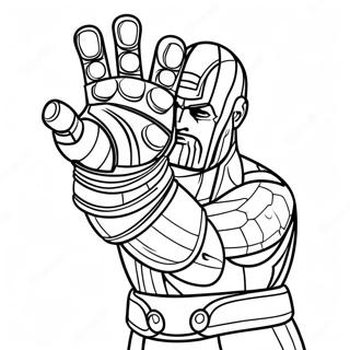 Thanos With Infinity Gauntlet Coloring Page 6865-5584