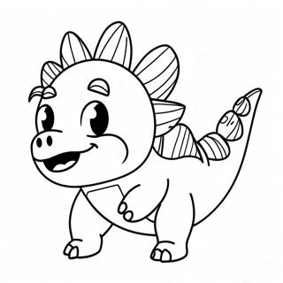 Dino Piggy Roblox Coloring Page 68662-56615