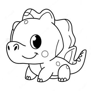 Cute Dino Piggy Roblox Coloring Page 68663-56619