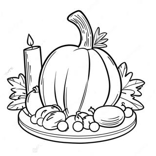 Thanksgiving Plate Coloring Page 68723-56655