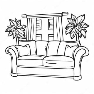 Couch Coloring Page 68733-56658