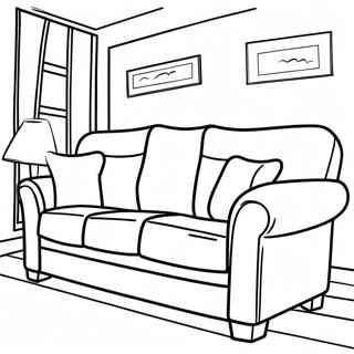 Couch Coloring Page 68733-56659