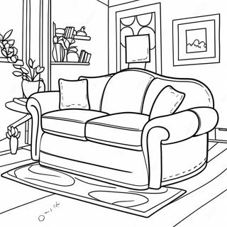 Couch Coloring Page 68733-56660