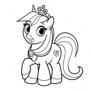 Sparkling Princess Cadance Coloring Page 68754-56689