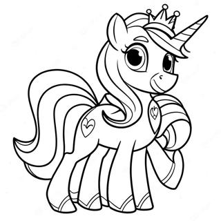 Sparkling Princess Cadance Coloring Page 68754-56691