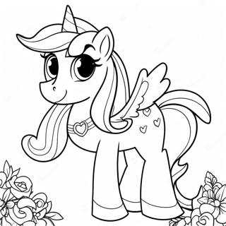 Sparkling Princess Cadance Coloring Page 68754-56692