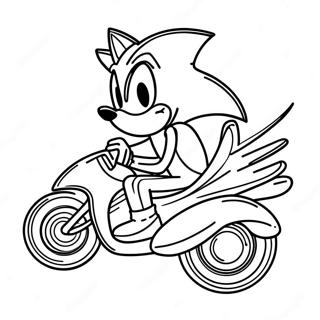 Sonic Riders Coloring Pages