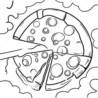 Delicious Pizza Hut Slice Coloring Page 68774-56699