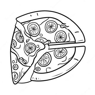 Delicious Pizza Hut Slice Coloring Page 68774-56700