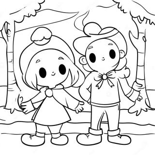 Colorful Rhyme Time Town Characters Coloring Page 68784-56706