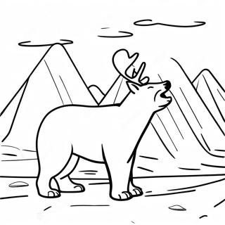 Arctic Landscape Coloring Page 68803-56715