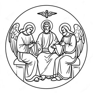 Holy Trinity Coloring Page 68813-56720