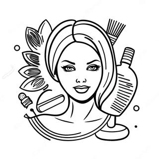 Cosmetology Coloring Page 68853-56772