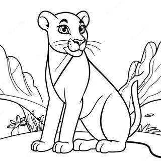 Nala In Majestic Pose Coloring Page 68864-56765