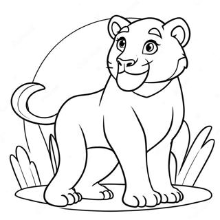 Nala In Majestic Pose Coloring Page 68864-56767