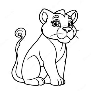 Nala In Majestic Pose Coloring Page 68864-56768