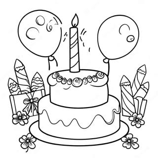 Happy 13th Birthday Coloring Pages