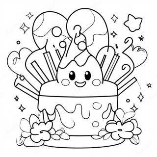 Happy 13th Birthday Celebration Coloring Page 68883-56779