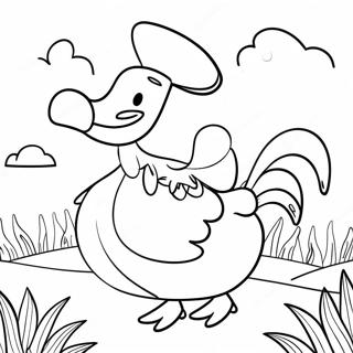 Whimsical Mother Goose With Rhymes Coloring Page 68894-56799