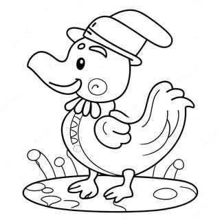 Whimsical Mother Goose With Rhymes Coloring Page 68894-56800