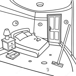 Mysterious Crime Scene Coloring Page 68904-56801