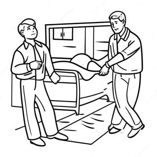 Mysterious Crime Scene Coloring Page 68904-56804