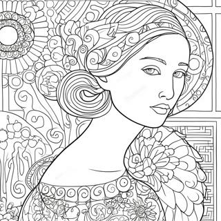 Klimt Coloring Page 68973-56854