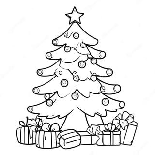 Festive Christmas Tree Coloring Page 68994-56876