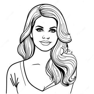 Lana Del Rey Coloring Page 69003-56879