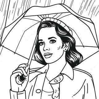 Lana Del Rey Singing In The Rain Coloring Page 69004-56886