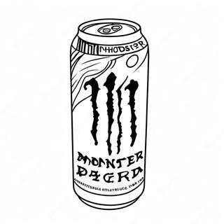 Monster Energy Drink Can Coloring Page 69034-56898