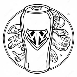 Monster Energy Drink Can Coloring Page 69034-56900