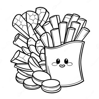 Chips Coloring Pages