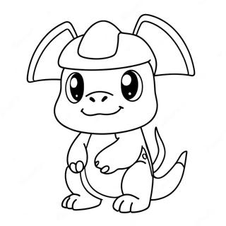 Cubone Wearing A Bone Helmet Coloring Page 69084-56954